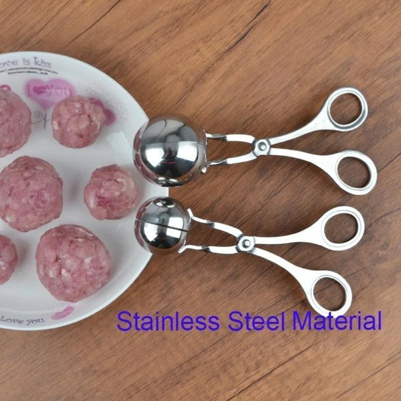 Stainless Steel Meatball Maker Tool - Non-Stick Round Ball Shaper