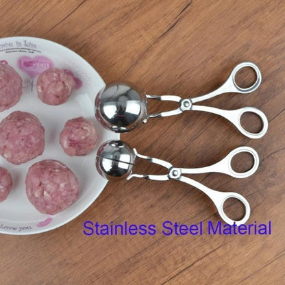 Stainless Steel Meatball Maker Tool - Non-Stick Round Ball Shaper
