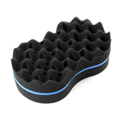 Double Sided Wavy Sponge Brush - Curly Hair Wig Shaping Tool