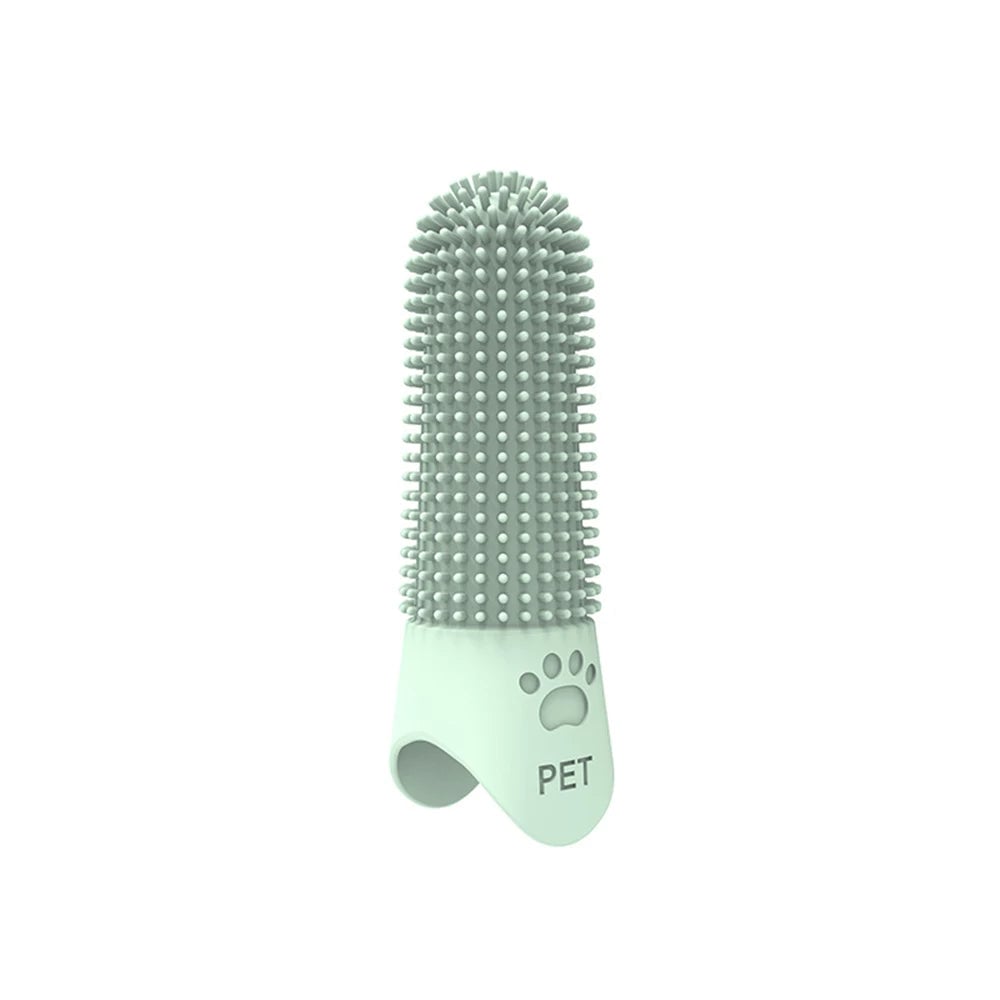 Silicone Pet Finger Toothbrush - Cat Dog Teeth Cleaning Tartar
