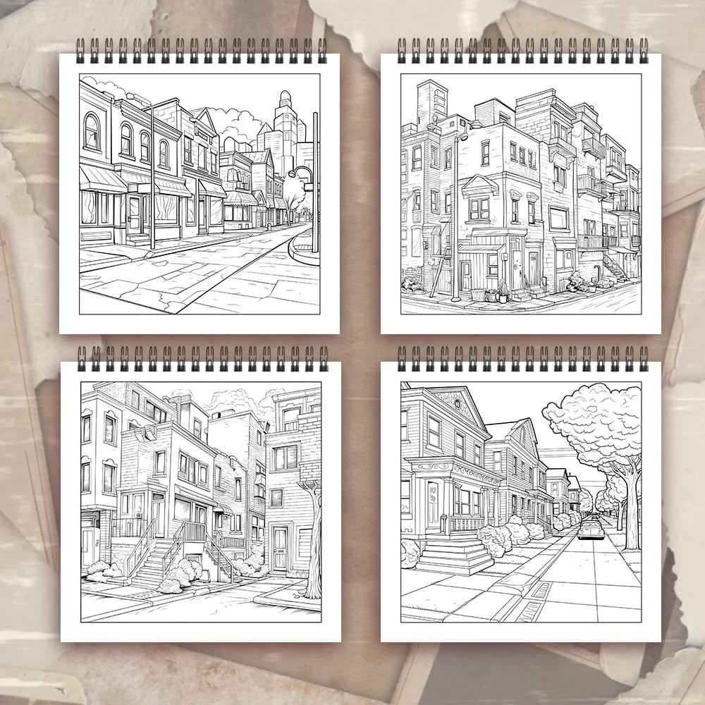 Adult Coloring Book 30 Sheets 8.3x8.3 Spiral Bound Women's Drawing