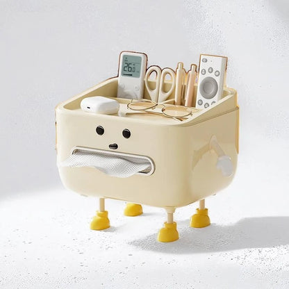 Multi-Function Desktop Organizer Box - Student Dorm Paper Towel Storage