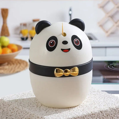 Panda Automatic Toothpick Dispenser - Cute Kitchen Storage Box