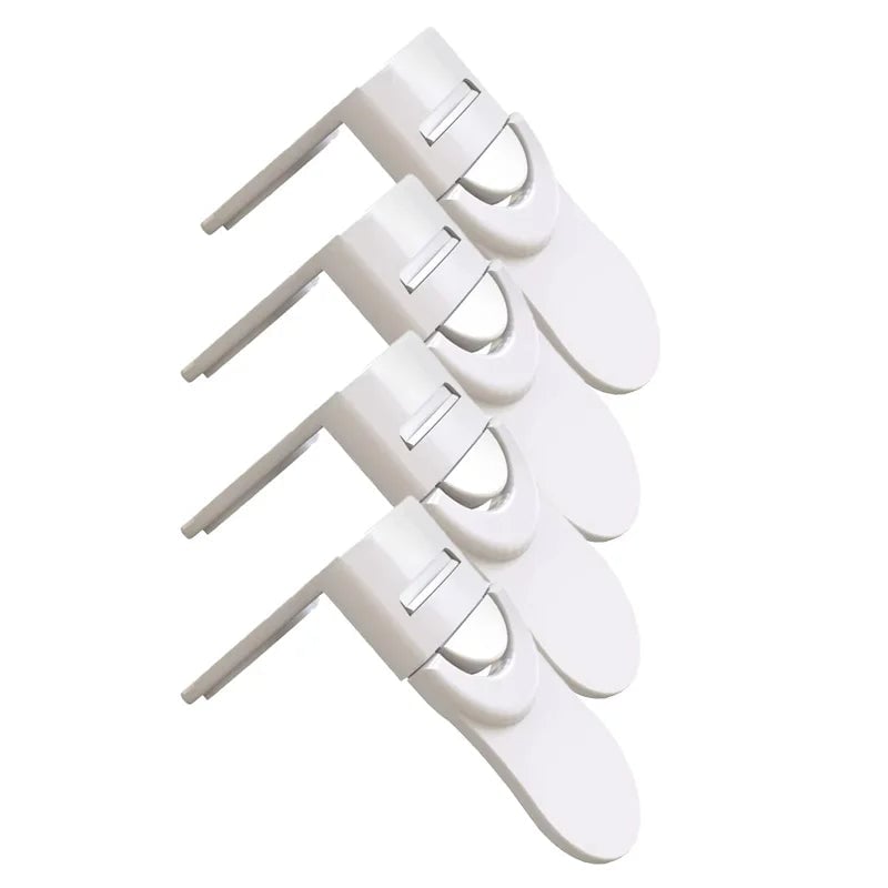 White Plastic Baby Safety Drawer Cabinet Locks Child Protection