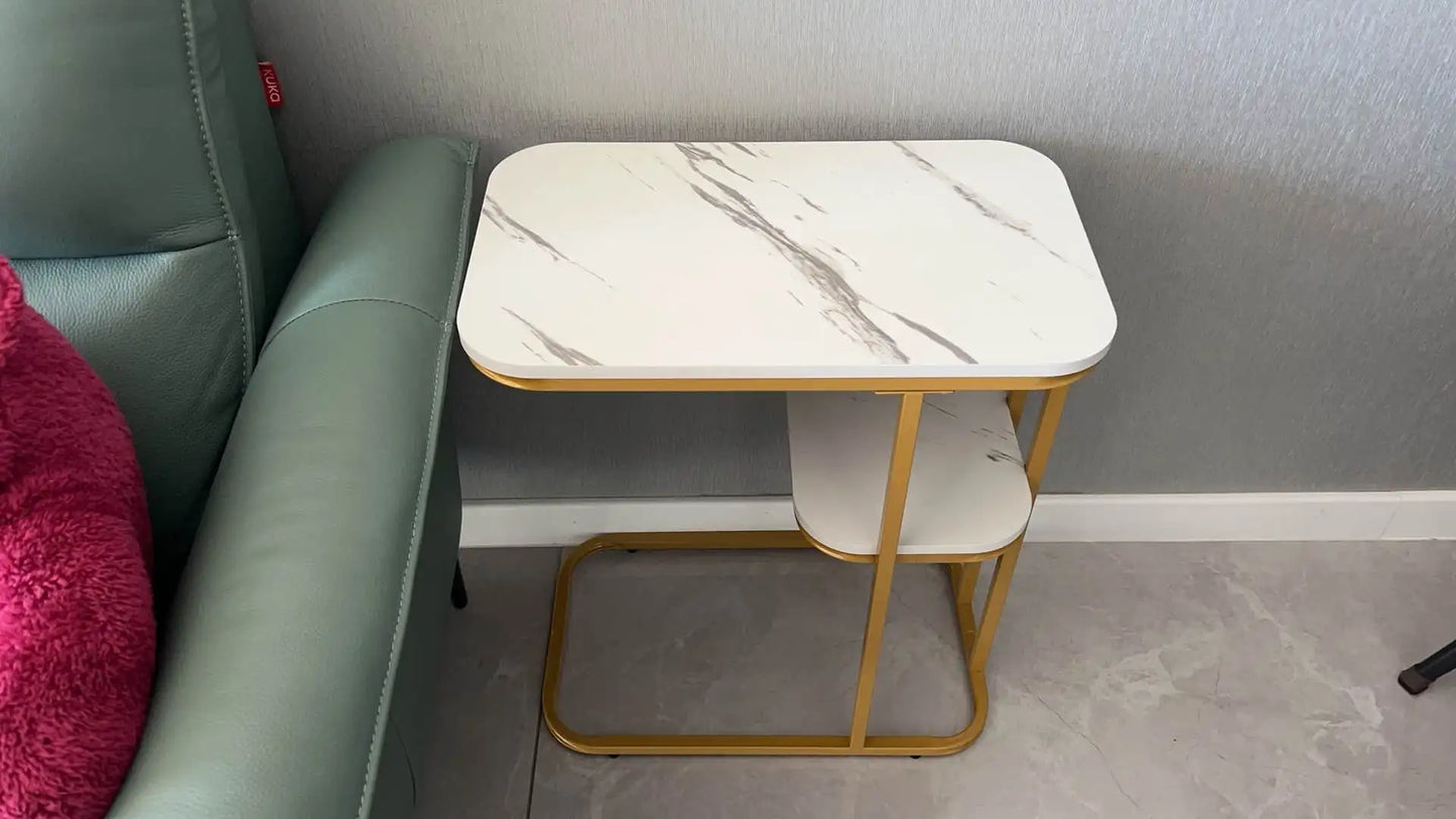 Modern Square Side Table - Multi-Purpose End Table for Living Room