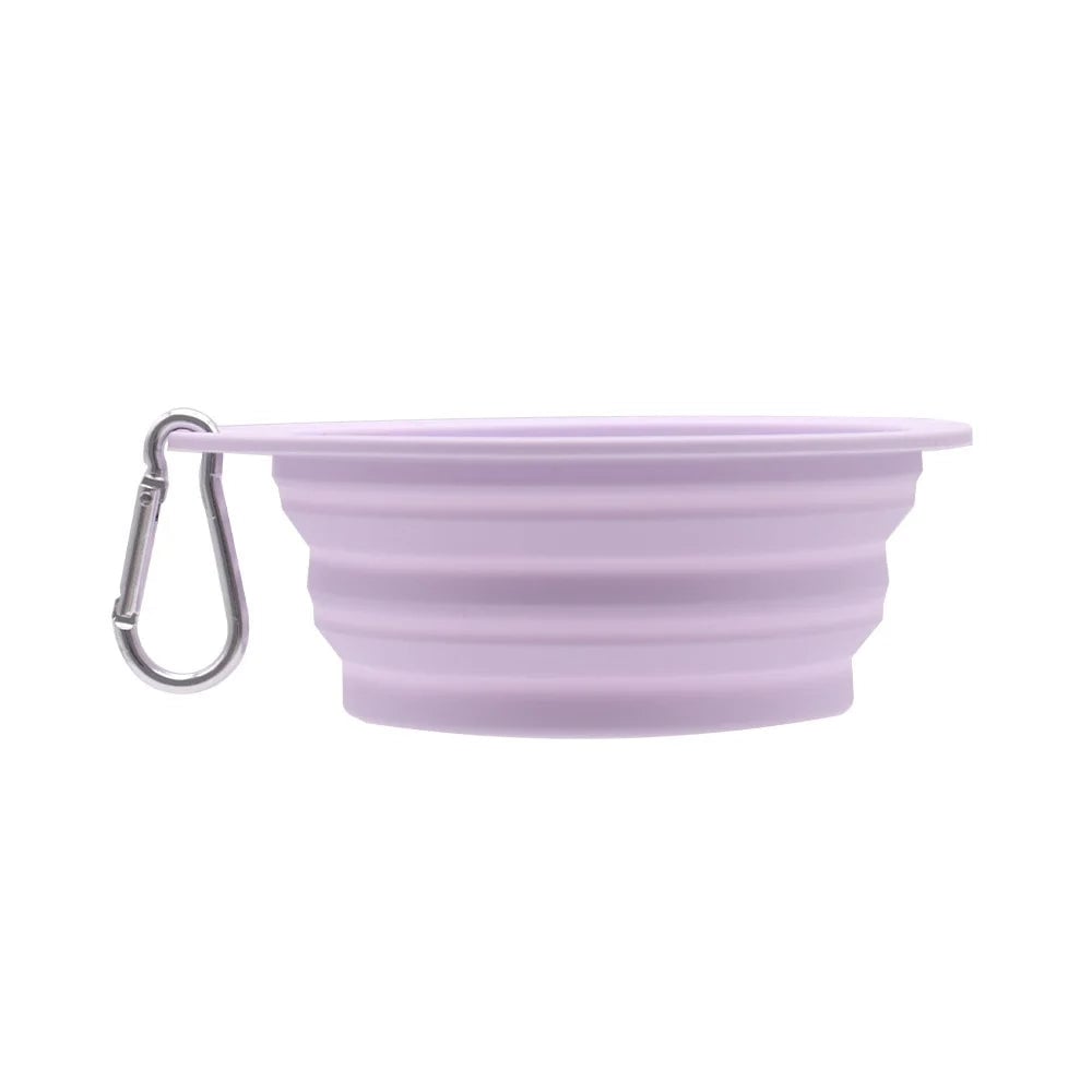 Foldable Dog Bowl Portable Collapsible Pet Travel Water Food Dish
