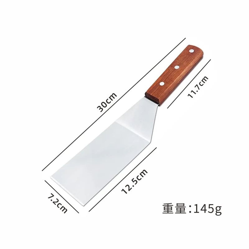 Stainless Steel Non-Stick BBQ Spatula & Grill Scraper Tool