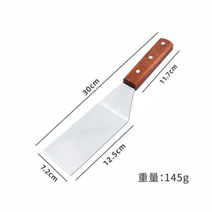Stainless Steel Non-Stick BBQ Spatula & Grill Scraper Tool