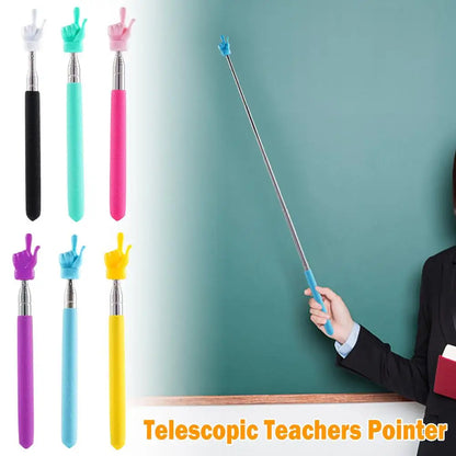 Retractable Finger Pointer Stick – Stainless Steel Telescopic Teaching Pointer