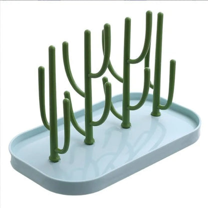 Baby Bottle Drying Rack with Nipple Holder - Multi-Tier Storage