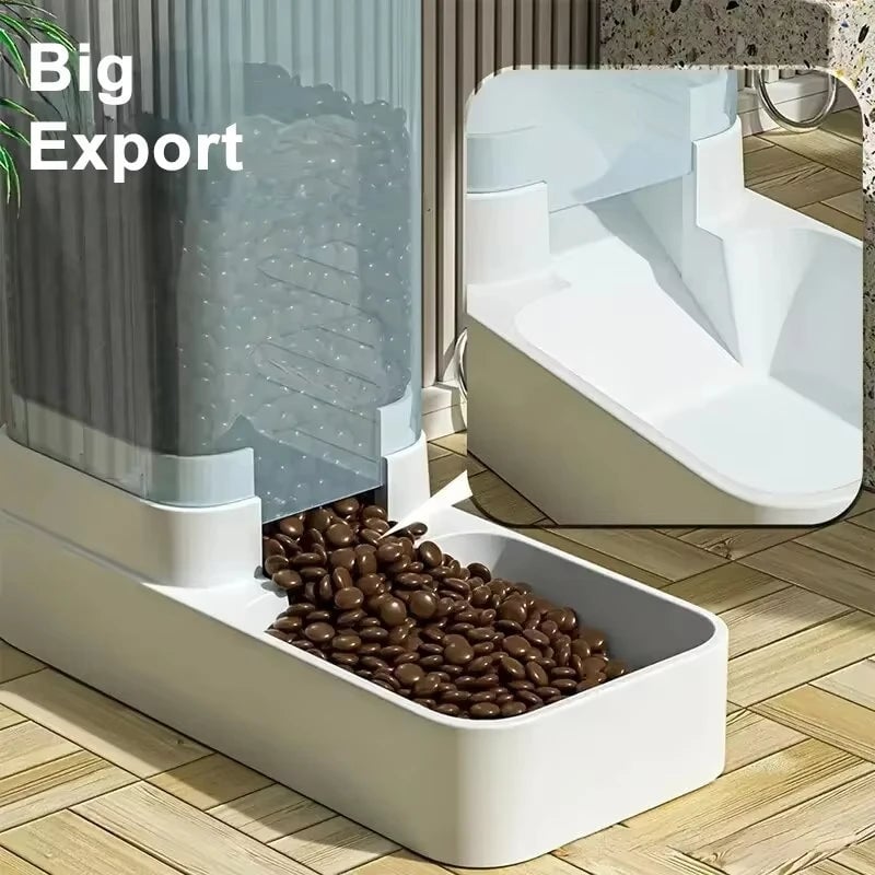 Large Capacity Automatic Pet Feeder Water Dispenser Dogs Cats