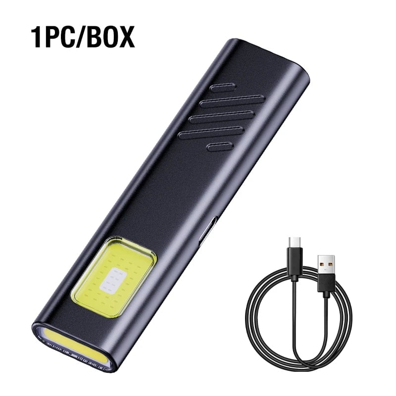 Mini EDC Security Flashlight with Cap Clip - Portable Emergency Work Light