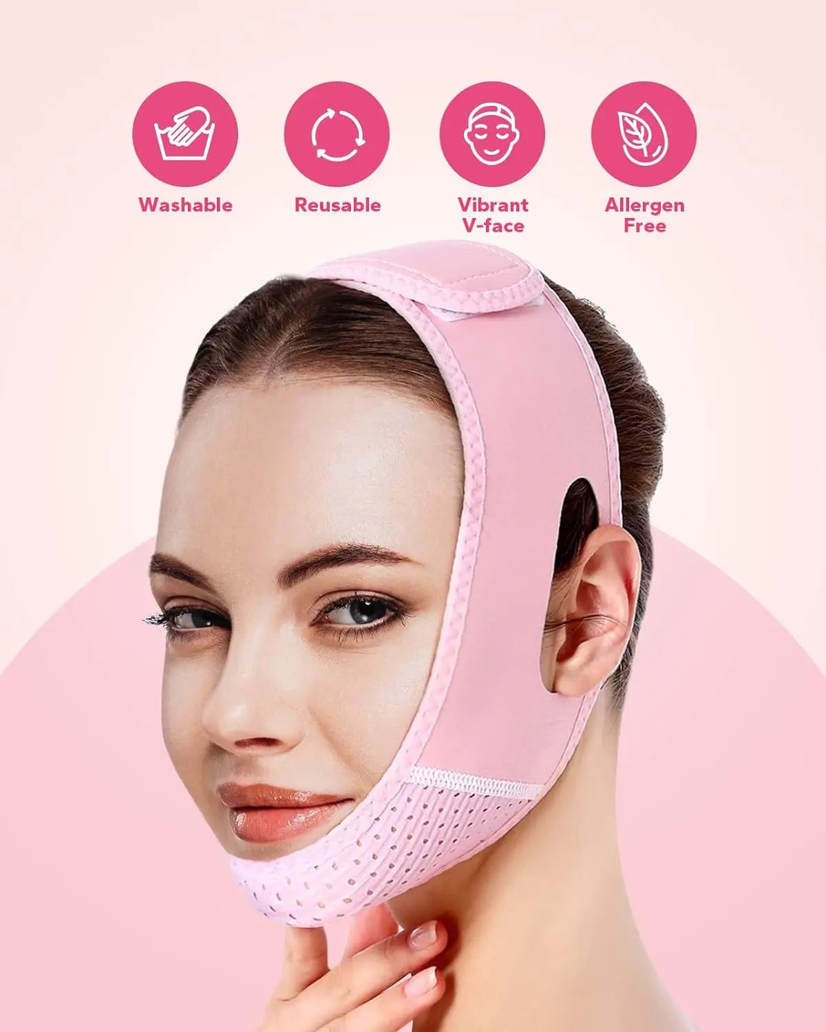 Reusable V-Line Face Strap - Double Chin Reducer & Lifting Mask