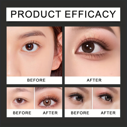 Eye Makeup Assistant Kit - 2 Eyeshadow Brushes + Quick Templates