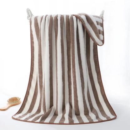 Stripe Super Soft Bath Towel 90x170cm Super Absorbent Multi-Use