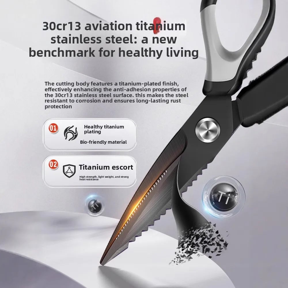 Stainless Steel Kitchen Scissors All Purpose Cooking Shears Meat Fish
