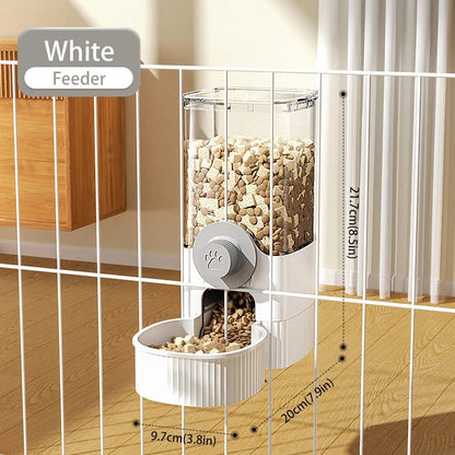 1.2L Automatic Pet Feeder Hanging Bowl for Small Dogs Cats Rabbits