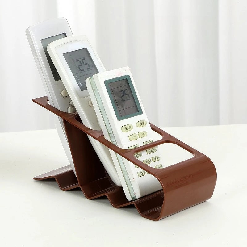 Multi-Compartment Remote Control Organizer Anti-Slip Storage Rack