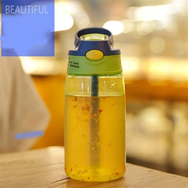 Plastic Straw Water Cup - Duckbill Spout Design for Kids & Adults