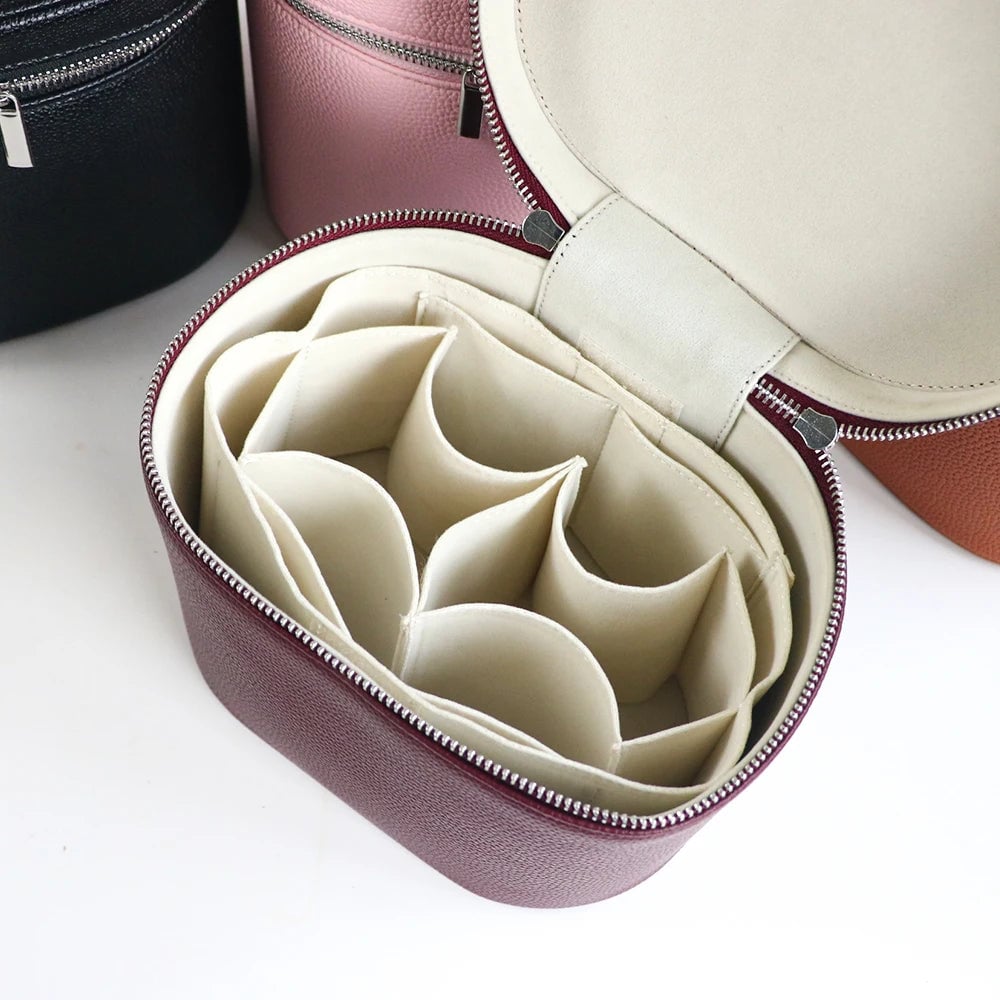 Large PU Leather Cosmetic Box - Customizable Travel Makeup Organizer