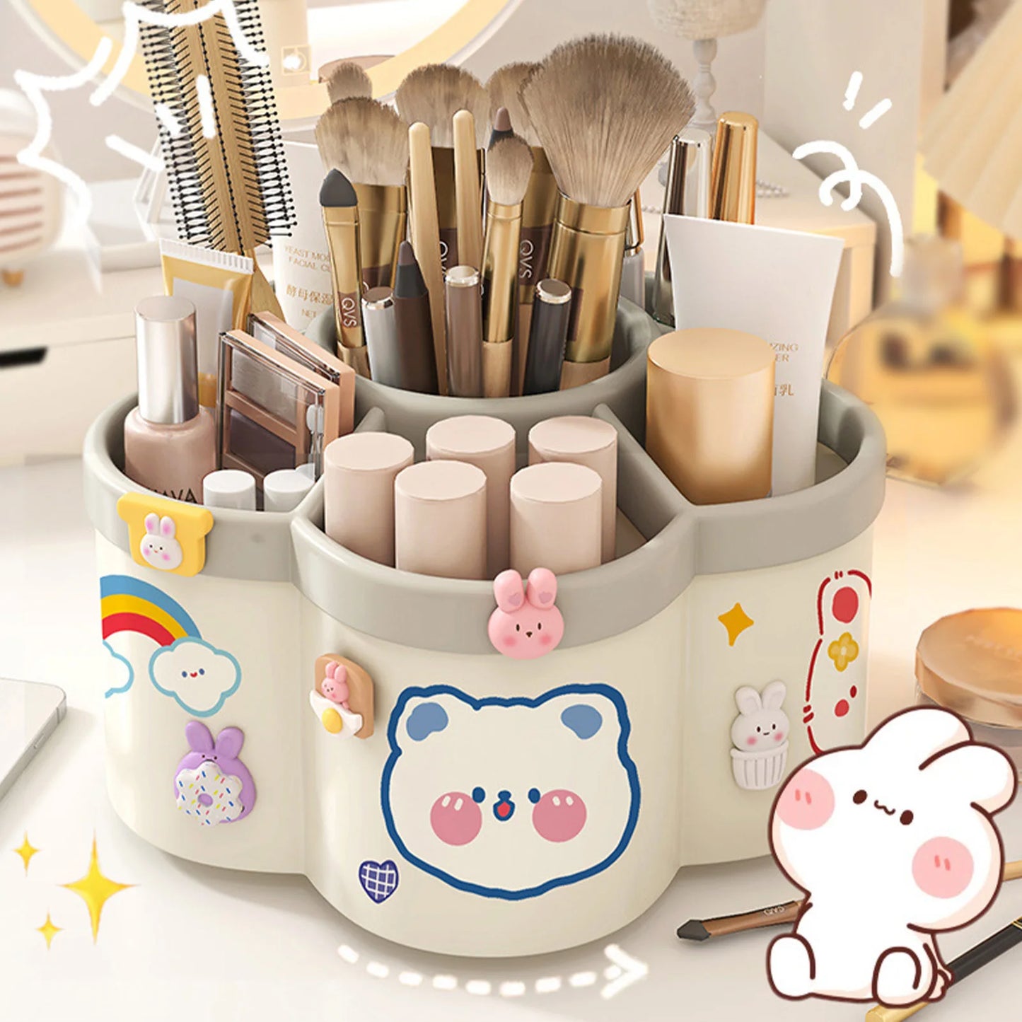 Rotating 360° Pen Holder Desk Organizer - Large Capacity Storage