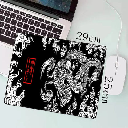 Extended Gaming Mouse Pad - Large Japanese Dragon Anime Design