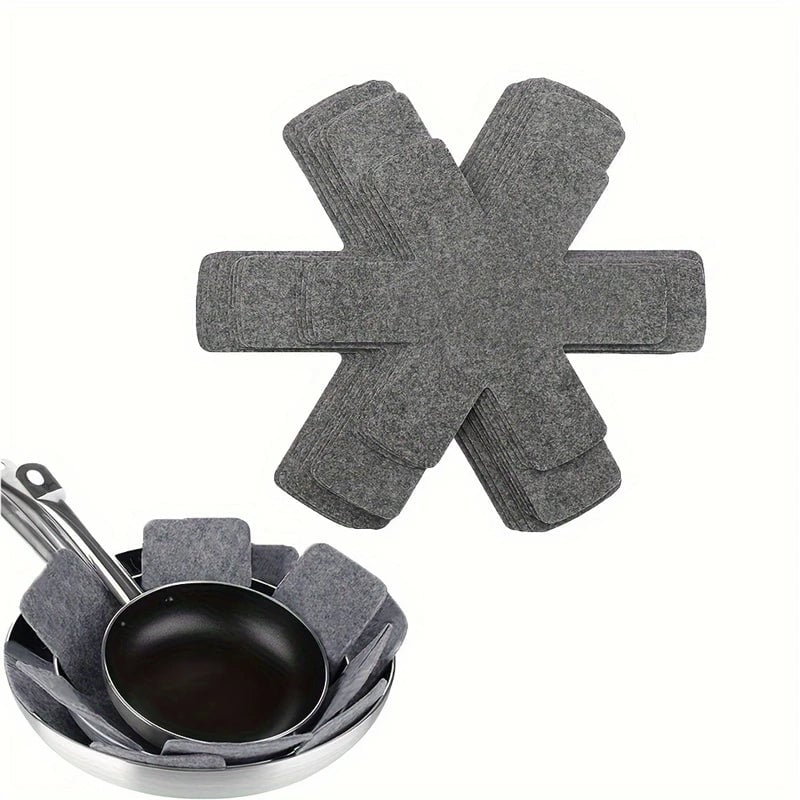 Heat Resistant Felt Pot Pan Protector Divider Pads Cookware Mats