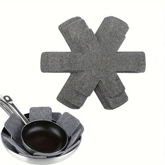 Heat Resistant Felt Pot Pan Protector Divider Pads Cookware Mats