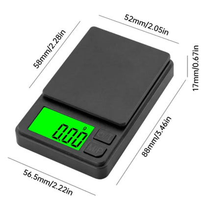 Digital Pocket Scale 1000g x 0.1g - Precision Jewelry Food Travel