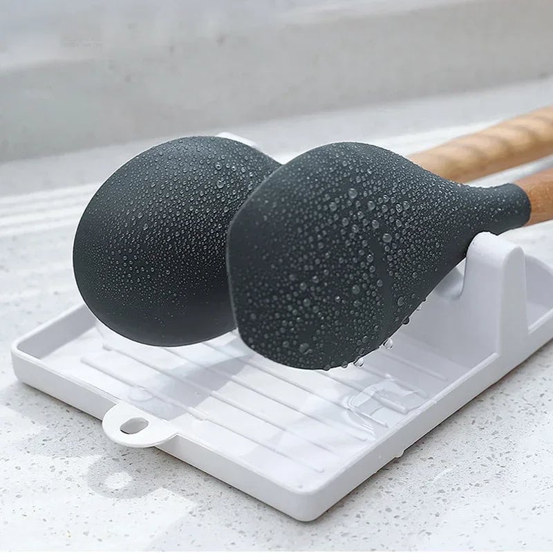 Multi-Purpose Kitchen Organizer - Spoon Rest, Fork & Spatula Rack