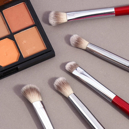 5-Piece Eye Makeup Brush Set - Soft Bristle Concealer & Eyeshadow