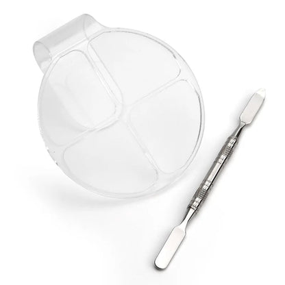 Clear Acrylic Handheld Mixing Palette - Makeup & Nail Art Tool