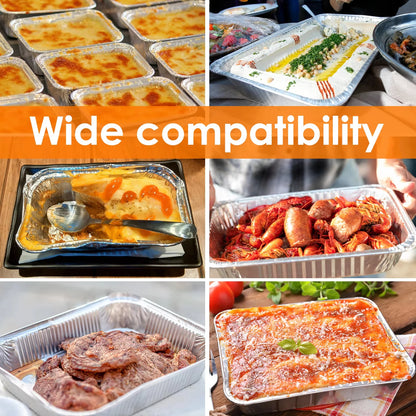 Thickened Aluminum Foil Disposable Pans - Non-Stick BBQ Baking Trays