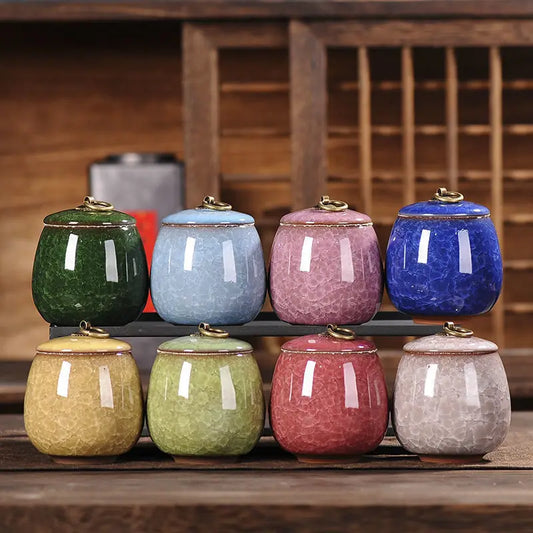 Portable Airtight Kitchen Storage Jar - Tea Coffee Sugar Container