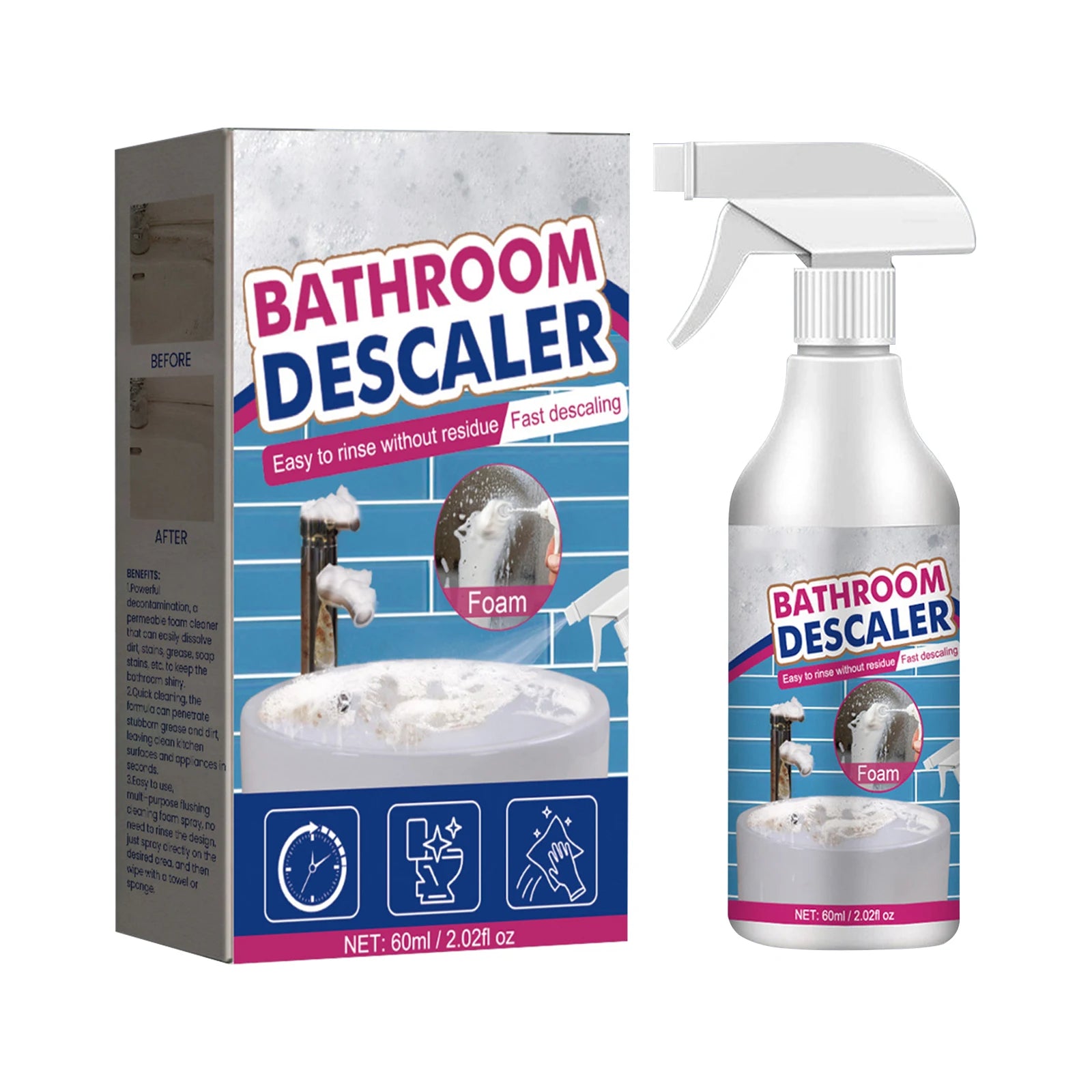 Multi-Surface Stubborn Stains Cleaner - Glass Steel Ceramic Plastic
