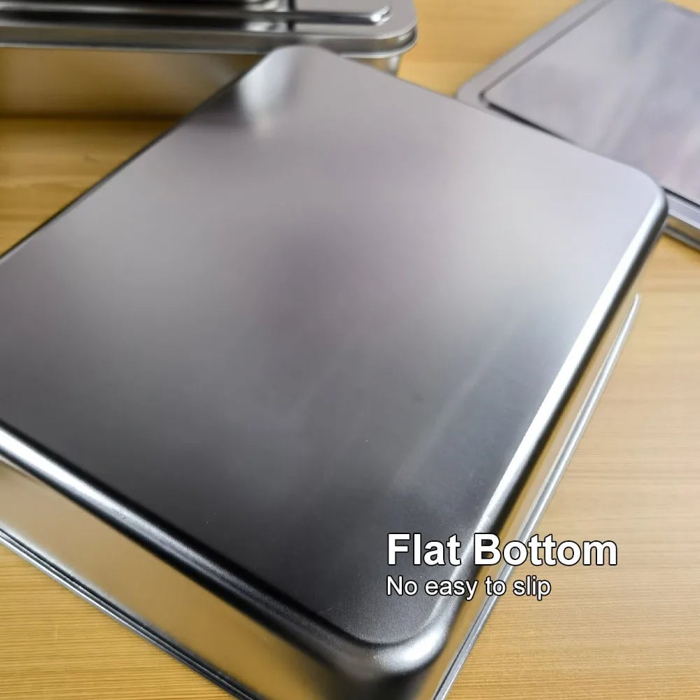 Stainless Steel Pizza Seasoning Container 6 Compartment Ingredient Box