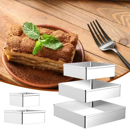 Square Cookie Cutter Set - Multi-Functional Baking Mold Kit