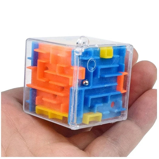 3D Maze Magic Cube Transparent 6-Sided Speed Puzzle Ball Stress Relief