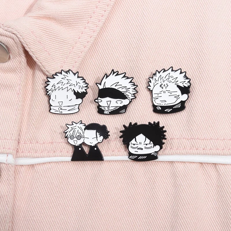 Custom Anime Enamel Pins Q Version Character Lapel Badges Brooches