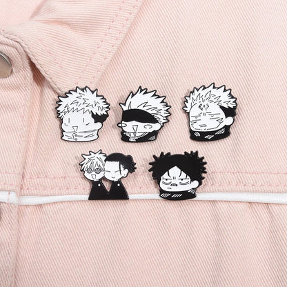 Custom Anime Enamel Pins Q Version Character Lapel Badges Brooches