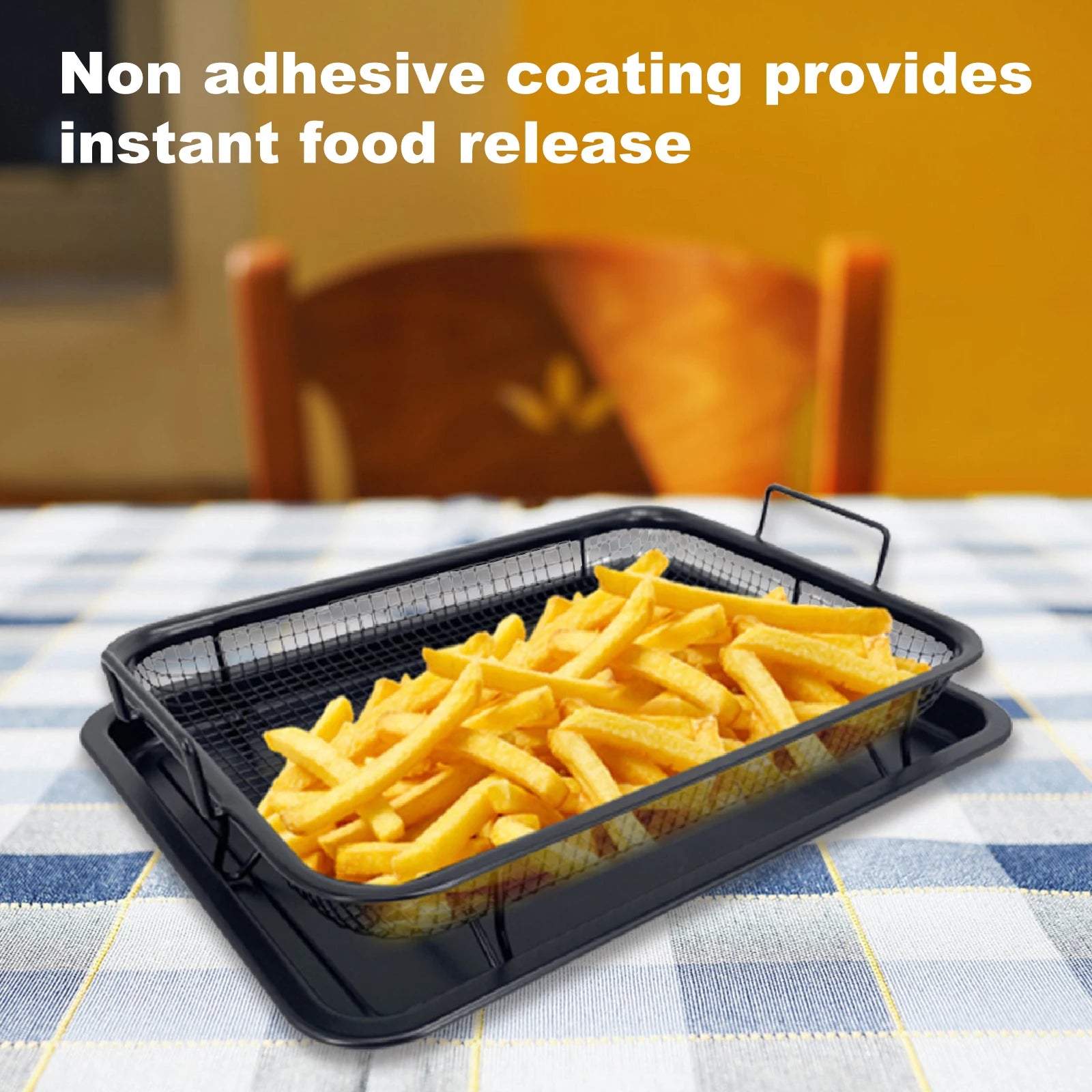Non-Stick Mesh Baking Tray - Multi-Purpose Frying & Grilling Pan