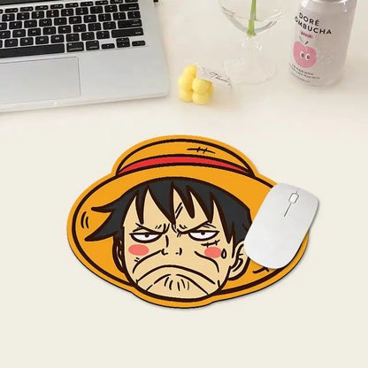 Non-Slip Waterproof Gaming Mouse Pad Luffy Anime Design PC Laptop