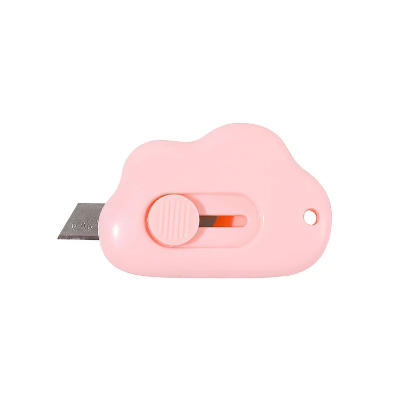 Mini Pocket Cloud Art Utility Knife - Refillable Paper Cutter Craft Tool