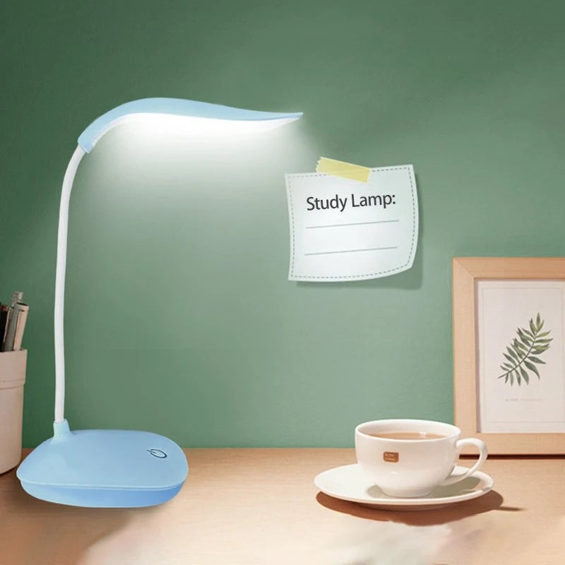 USB Rechargeable LED Desk Lamp Touch Dimming Eye Protection Office