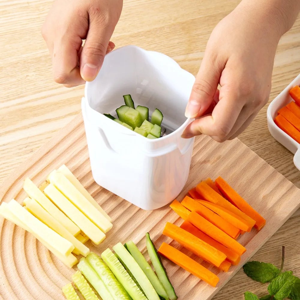 French Fry Cutter Natural Cut Slicer - Potato Vegetable Dicer Tool