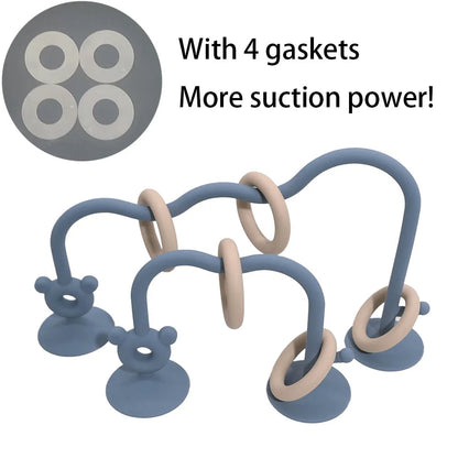 Silicone Baby Bead Puzzle Toy - Early Education Learning Game