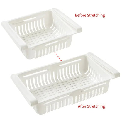 Magnetic Fridge Organizer Drawer Basket - Egg & Fruit Storage Box