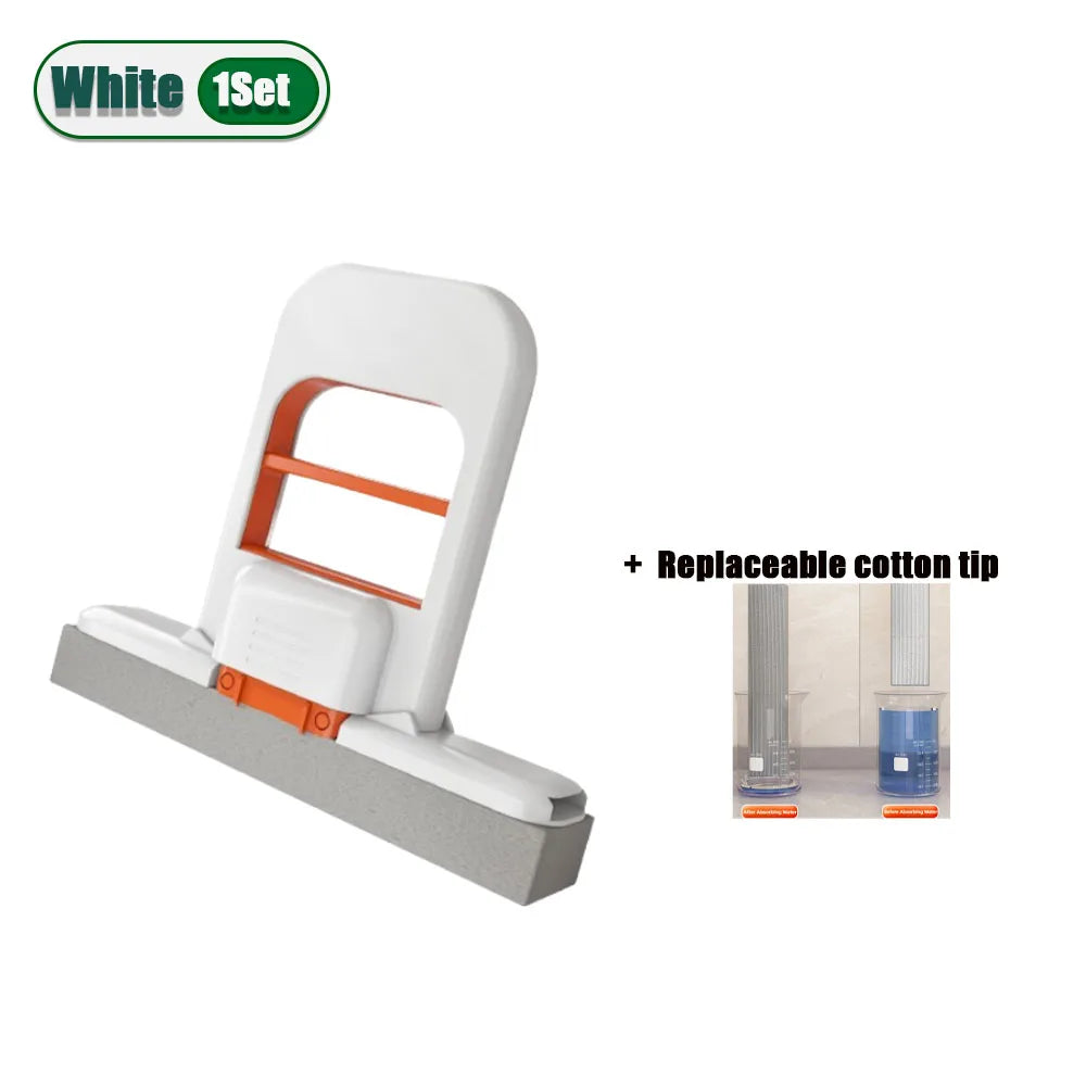 Household Mini Mop Desktop Handheld Spray Mop Wet and Dry Dual Use Free Hand Washing Small Cotton Mop Indoor Cleaning Supplies