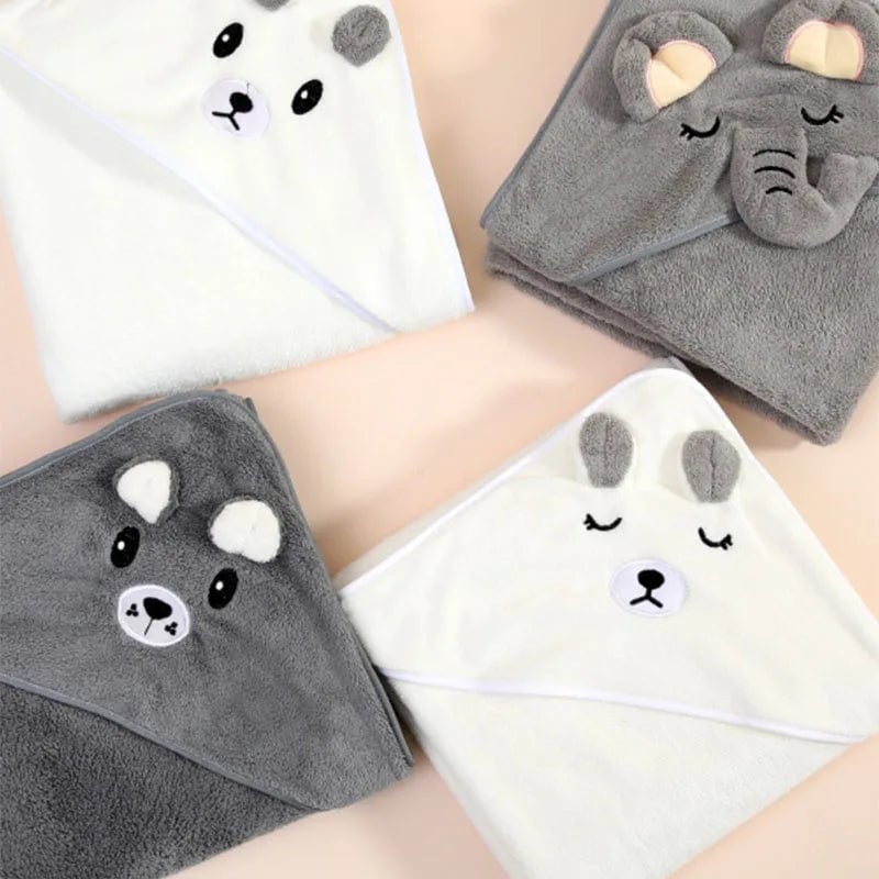 Ultra-Soft Bamboo Baby Bath Towel & Swaddle Wrap Newborn Blanket
