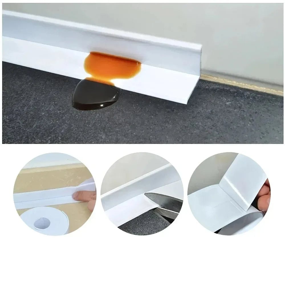 3.2m PVC Waterproof Sealing Tape - Bathroom Sink Shower Bath Toilet